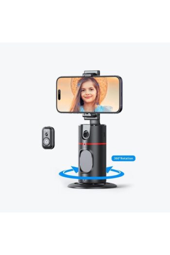 PİNK İTHALAT P02 Profesyonel 360 Derece Gimbal Öz Çekim Telefon Sabitleyici Video Çekimi Siyah 2 adet flash dahil