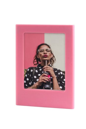 Fujifilm Instax Mini Film Uyumlu Pink Mıknatıslı Fotoğraf Çerçevesi