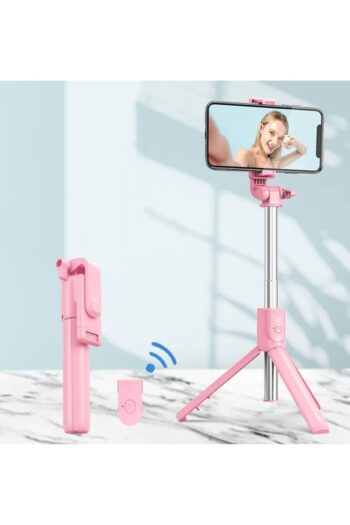 gaman Pembe Kablosuz Kumandalı Telefon Selfie Çubuğu Ayaklı Tripod Bluetooth