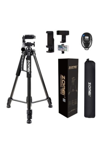 Coverzone Profesyonel Bluetooth Uzaktan Kumandalı Taşınabilir Zomei Zm-1200 Tripod