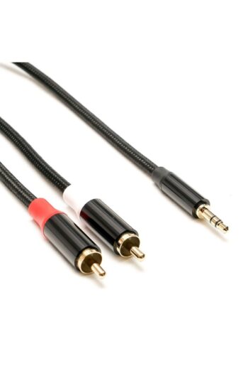 Markofist MF-AC11-5M 2 RCA - 3.5mm Stereo Ses Kablosu 5m