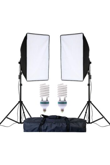 cazipshop Ev Ortamında Kamera Çekimleri Için 50x70 Softbox 2li Set 170watt Ampullü