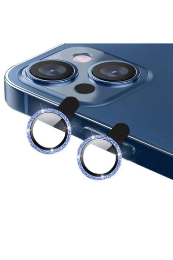 Microcase Iphone 13 Elmas Taş Lens Koruma Halkası - Mavi Al2775