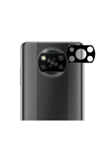 Microcase Xiaomi Poco X3 Nfc Uyumlu Kamera Lens Koruma Halkası Kapalı Tasarım Siyah
