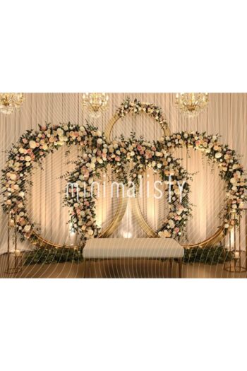 Minimalisfy Romantik Arka Plan: Eşsiz Çiçeklerle Süslenmiş 200x150cm Stüdyo Fonu