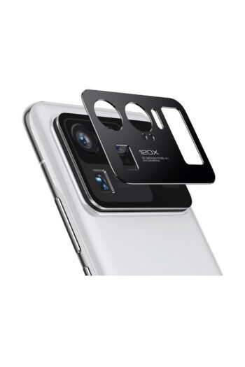Microcase Xiaomi Mi 11 Ultra Kamera Lens Koruma Halkası  Kapalı Tasarım Siyah