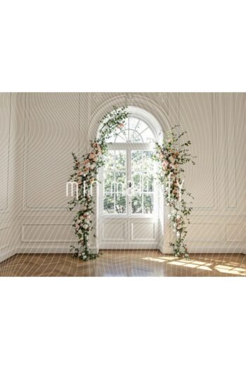 Minimalisfy Romantik Çiçekler ile Dolu Arka Plan - 200x150cm, Stüdyo Fonu