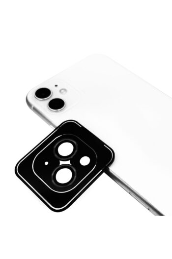 Genel Markalar Apple iPhone 12 Mini Uyumlu CL-09 Kamera Lens Koruyucu, Siyah