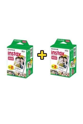 Fujifilm Fuji İnstax Mini 10x2 20 Sheets Fotoğraf Filmi 2 Paket (40 Poz)