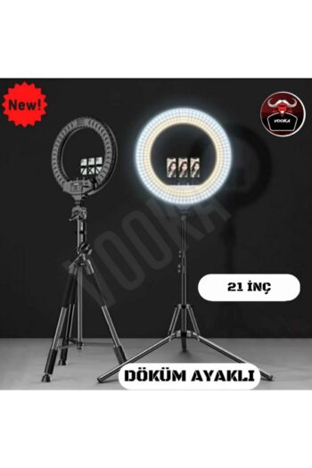 VOOKA Megalux Ring Light Led Işık Halkası 21 Inç 54 Cm Profesyonel Influencer Işığı Döküm Ayaklı
