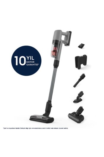 Electrolux EP71AB14UG 700 Serisi Animal Hafif (2.2 Kg) ve Güçlü Dikey Şarjlı Süpürge, 10 Yıl Motor Garantili