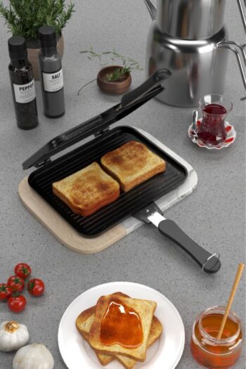 Stevig Usta Tostçu Granit Döküm Ocak Üstü El Tost Makinesi St-101