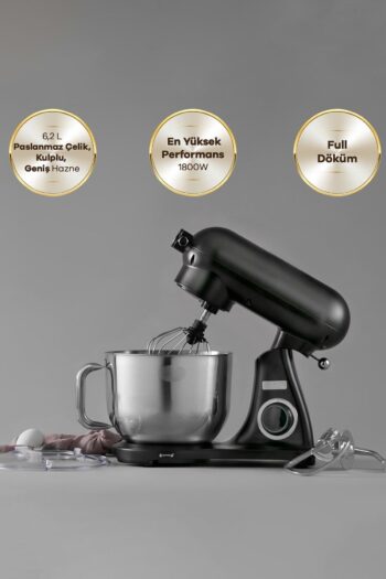 Karaca Powercast Chef Döküm Stand Mikser Matte Black Mutfak Şefi 1800W 6,2 Lt