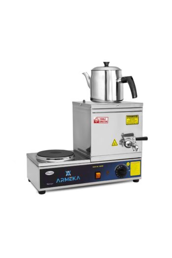 Armeka Platin Elektrikli 10 Litre Pleytli Çay Kazanı & Kahveci Kazanı & Kahve Çay Oçağı Inox Sanayi Tipi