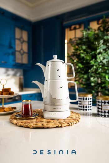 DESINIA Porselen 1lt. Istanbul Desenli Çay Makinesi