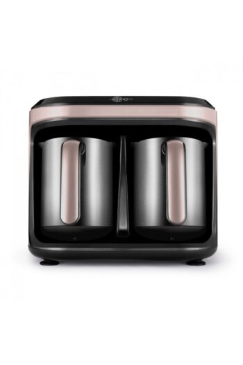 Karaca Aroma Hatır Hüp Düet Çelik Cezveli İkili Türk Kahve Makinesi Rosegold 1400W