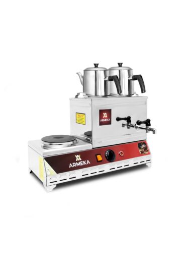 Armeka Çay Kazanı Sanayi Tipi 15 Litre Çay Kazanı Elektrikli Pleytli Çay Kazanı Çay Ocağı