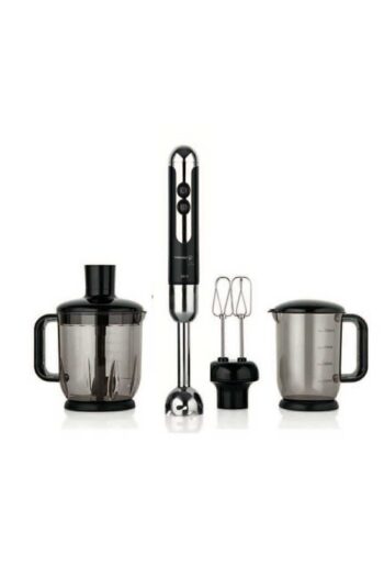 KORKMAZ Mia Mega Siyah/Krom Blender Set A447-12
