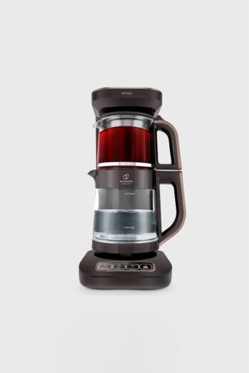 Karaca Çaysever Robotea Pro 4 in 1 Cam Çay Makinesi Walnut Brown