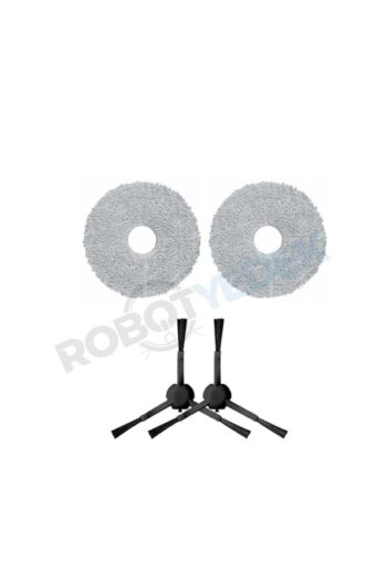 robotyedek Xiaomi S20+ Plus Uyumlu Yedek Mop ve Yan Fırça-4 Parça