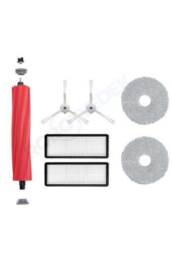 robotyedek Roborock QRevo MaxV / QRevo Pro / QRevo S Beyaz Uyumlu Fırça Hepa Filtre Mop Seti-7 Parça