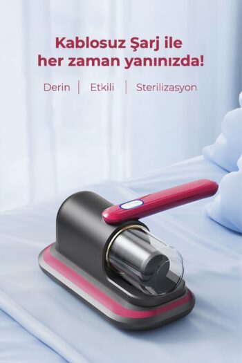 EN SİGA Şarjlı Kablosuz Süpürge Yatak Kanepe Halı Toz Tüy Alerji Uv Işınlı Ev El Vakum Temizleme Toz Giderme