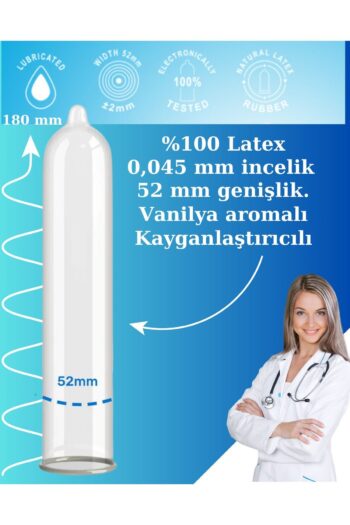Q LIQUIDS Extra Ince Ve Vanilya Aromalı 120 Adet Prezervatif Kayganlaştırıcılı Condom