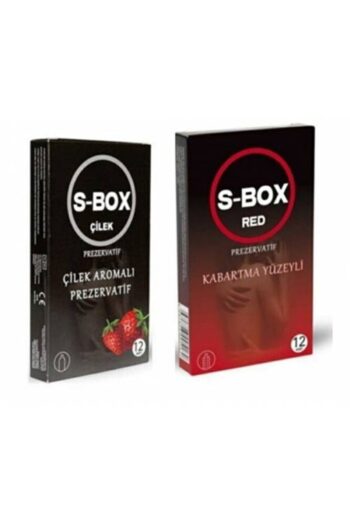 S-Box Prezervatif Seti Çilek 12 Li + Red Kabartmalı 12 Li
