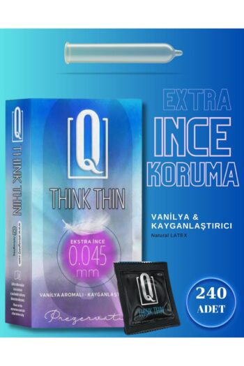 Q LIQUIDS Extra Ince Ve Vanilya Aromalı 240 Adet Prezervatif Kayganlaştırıcılı Condom