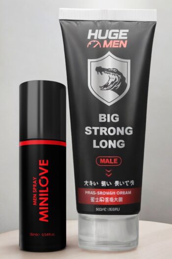 HUGE MEN 50 ml Penis Geliştiricili ve Geciktiricili 16 ml Sprey Set