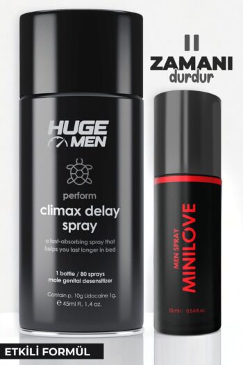 HUGE MEN 45ml Geciktiricili Sprey ve 16ml Ürün Seti