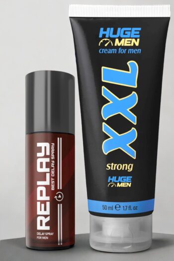 HUGE MEN Süper I?kili Set Penis Büyütücülü Ve Geciktiricili Etkili 16 Ml Sprey