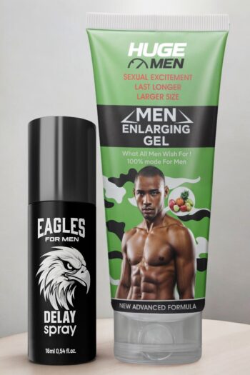 HUGE MEN Amerikadan İthal Doğal Penis Büyütücülü ve geciktiricili Sprey