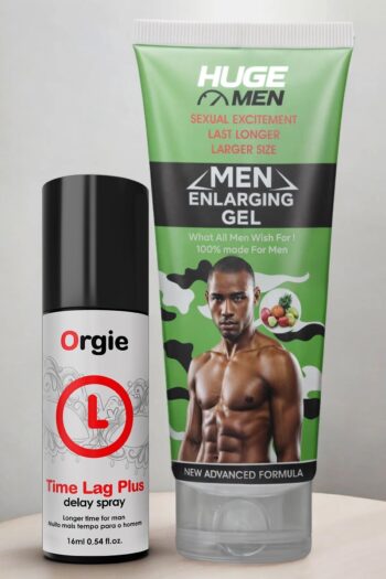 HUGE MEN Doğal İcerikli Set Penis Büyütücülü ve Geciktiricili Etkili 16 ml Sprey