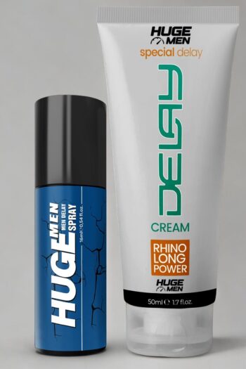 HUGE MEN Doğal İçerikli Set Penis Büyütücülü ve Geciktiricili Etkili 16 ml Sprey