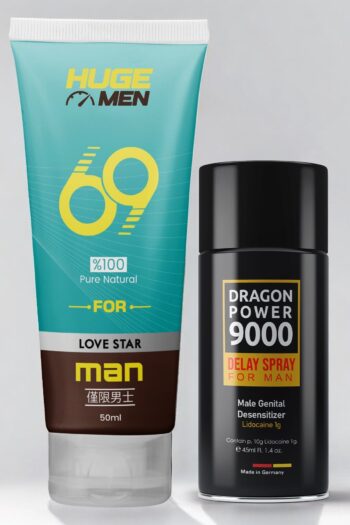 HUGE MEN Muhteşem Büyütücülü ve Geciktiricili 50 ml Krem ve sprey 45 Ml
