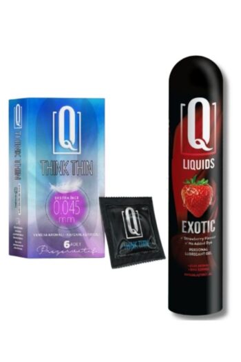 AŞKIN DEPOSU Q LIQUIDS 6 Adet Vanilya Aromalı ve İnce Prezervatif 125ml Çilek Aromalı KayganKXRWQ2EW