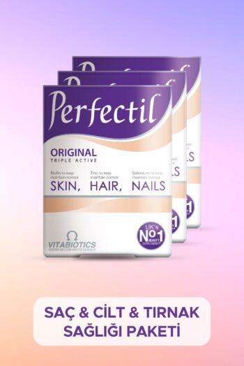 Perfectil Saç Cilt Tırnak Sağlığı Vitamini, Biotin, Çinko,Selenyum,Demir,Magnezyum Içeren 3'lü Avantaj Paketİ