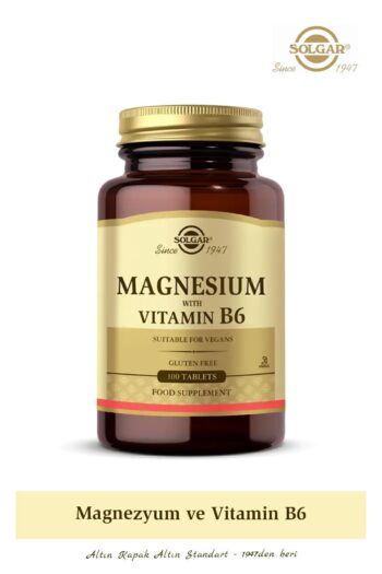 Solgar Magnesium With Vitamin B6 100 Tablet (MAGNESYUM MAGNEZYUM)