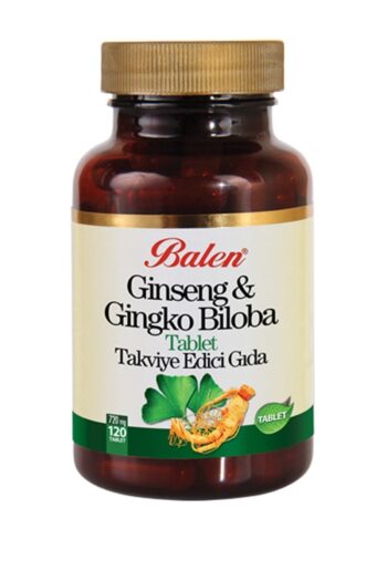 Balen Ginseng Gingko Biloba Ginkgo 720 Mg 120 Tablet Kırmızı Ginseng Ginkgo Ginko Biloba Tableti