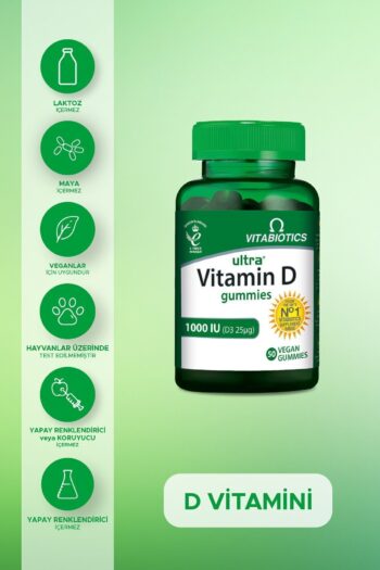 Vitabiotics Ultra Vitamin D Gummies 1000ıu 50 Vegan Gummies