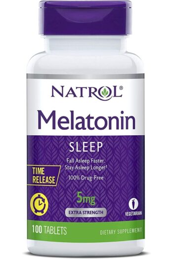 Natrol Melatonin 5mg Time-release, B6 Vitamin Içeren 100 Tb. Skt: 30.06.2026