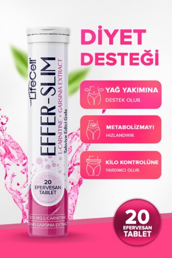 Lifecell Effer Slım - 20 Adet Efervesan Tablet Diyet Desteği - Takviye Edici Gıda