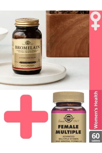 Solgar Muhteşem İkili Female Multiple 60 Tablet ve Bromelain 150 Mg 60 Kapsül
