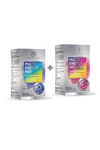 Natural Nest Multi Energy Women 30 Tablet + Men 30 Tablet Aile Paketi