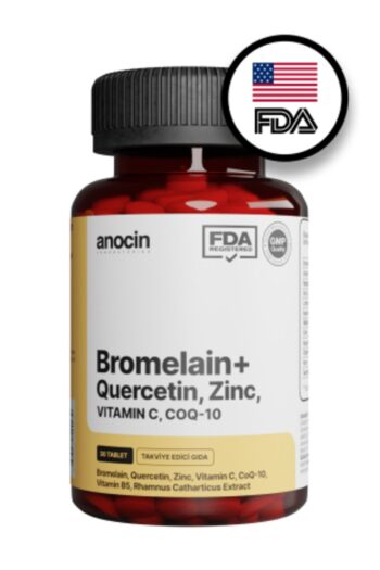 anocin Bromelain Ananas +QUERCETİN +ZİNC + COQ-10 + VİTAMİN C SÜPER BROMELAIN FORMÜL