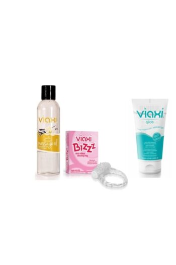 Viaxi Masaj Yağı Vanilyalı + Bızz Halkası + Glide Kayganlaştırıcı Jel(kadınlara Özel Hediye Seti)