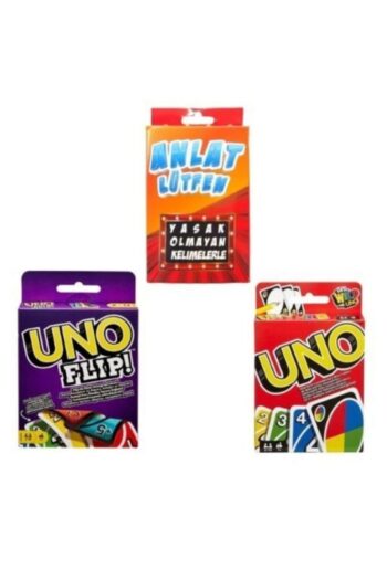 Limitless Trade Eğlenceli Aktivite Kart Oyunu Anlat Bakalım + Unoflip + Uno Set