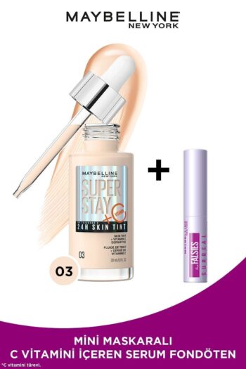 Maybelline New York Super Stay Skin Tint Fondöten - 03 & Mini Falsies Surreal Maskara 4.7 ml Makyaj Seti