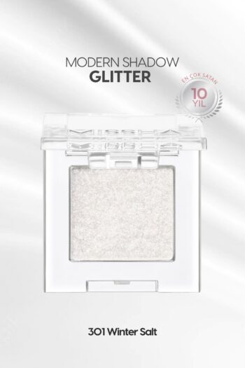 Missha Kalıcı, Topaklanma Yapmayan, Simli Tekli Far Modern Shadow Glitter (301 Winter Salt)